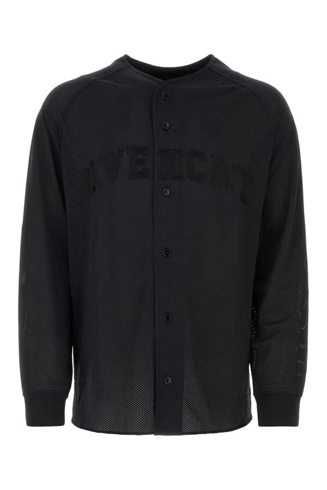 Shop Givenchy College Baseball Shirt In Mesh .